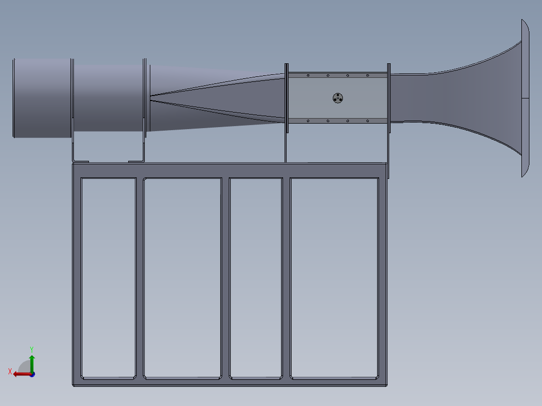 音速风洞（风机）后视图