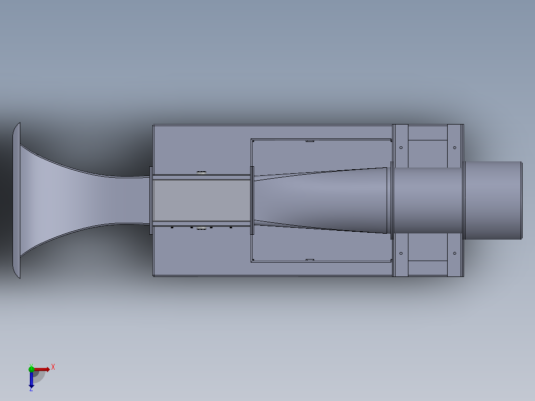 音速风洞（风机）俯视图