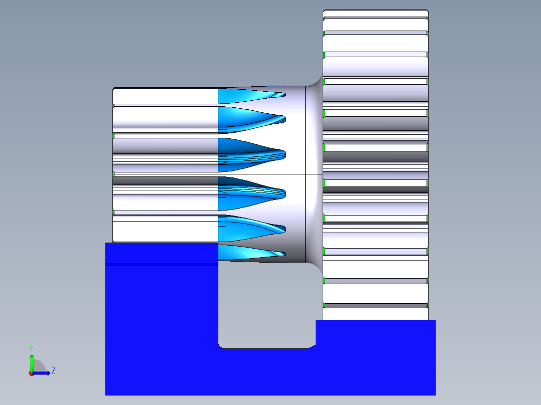 齿轮啮合 (78)左视图