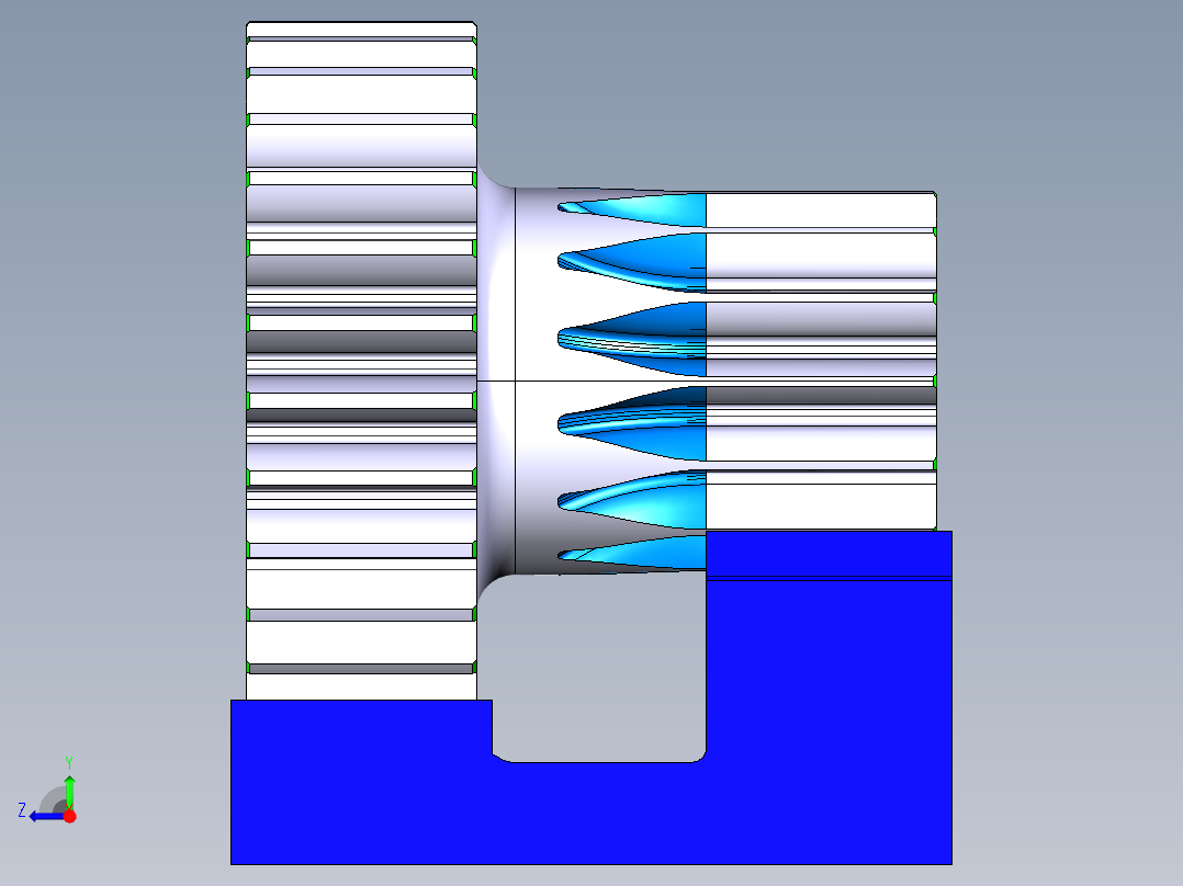 齿轮啮合 (78)右视图