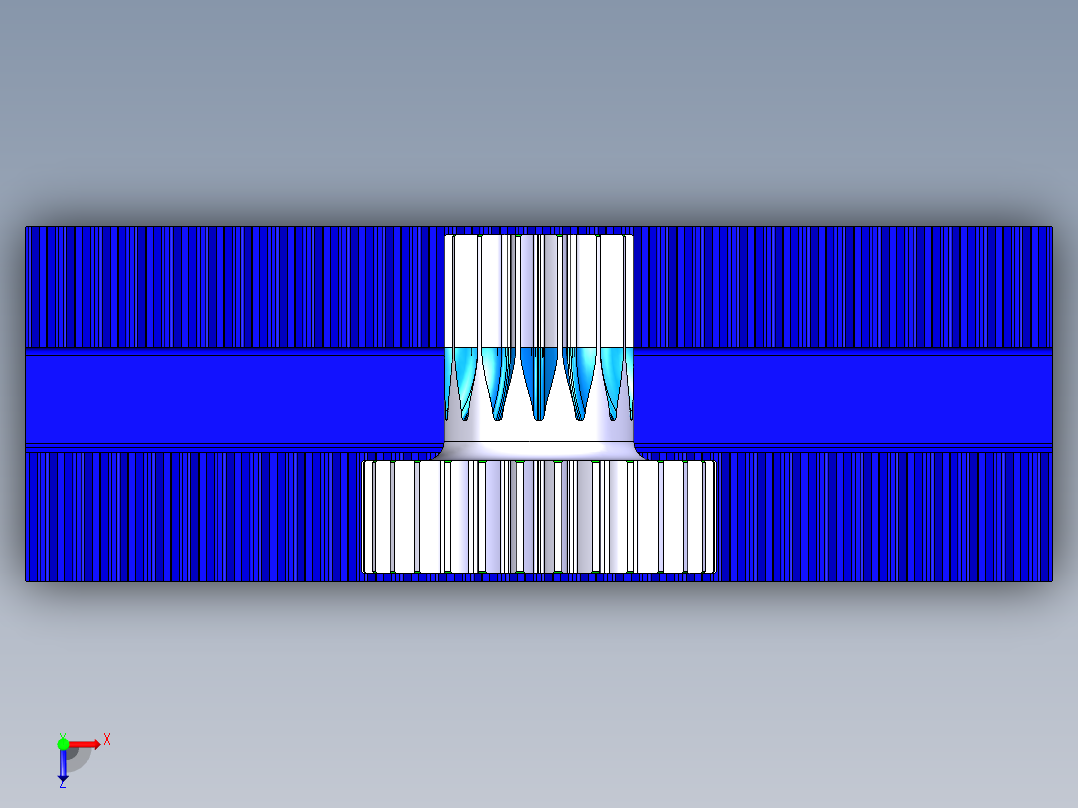 齿轮啮合 (78)俯视图