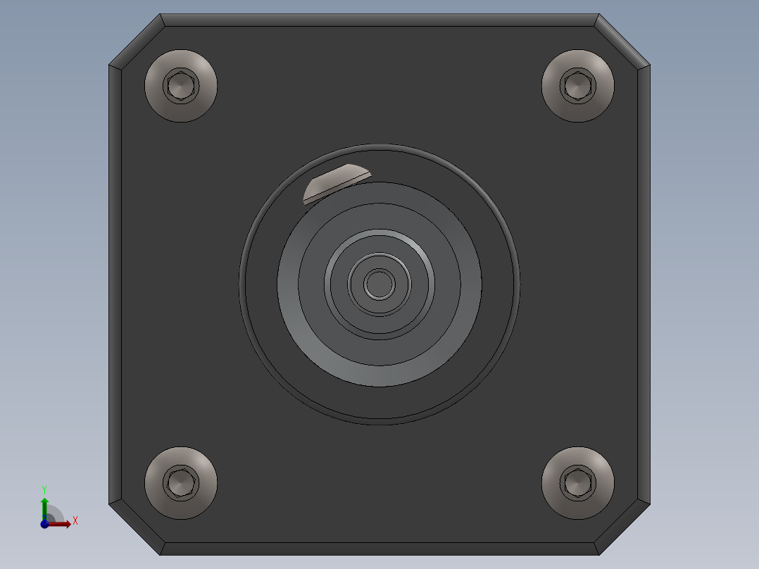 Nema17步进电机 (2)前视图