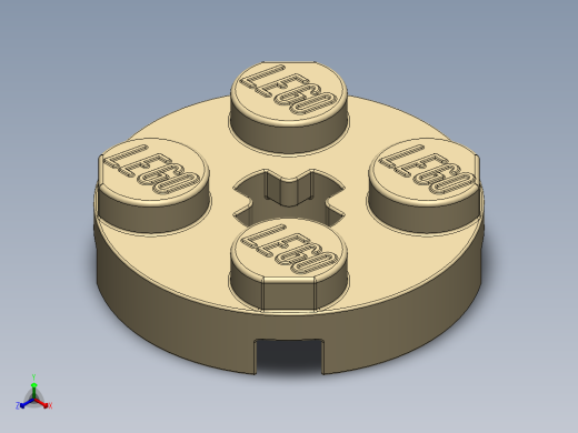 乐高零件 4032 板 2 x 2 圆形-4032 Tan Plate 2 x 2 Round