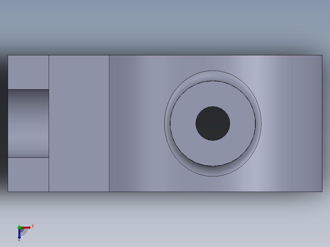 机械零件图16俯视图