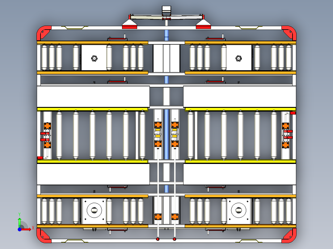 移动托盘车，非机动前视图