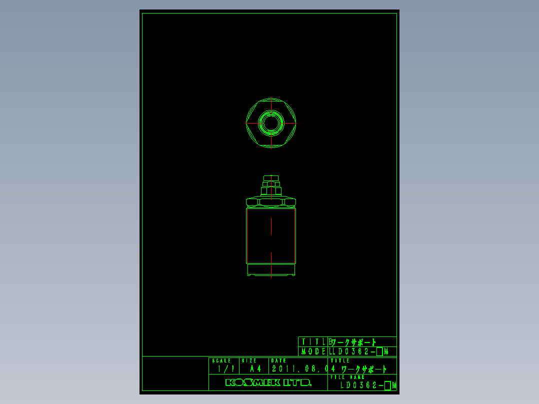 KOSMEKLD0362-xM多系列多零件图纸模型多系列多零件图纸模型