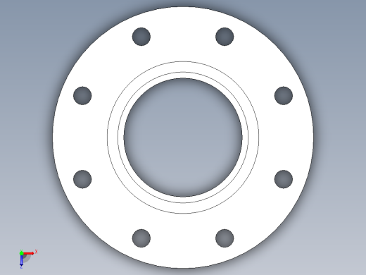 CPVC管件23-Sch80_Flange One-Piece_SOC_9851-040_4in俯视缩略图