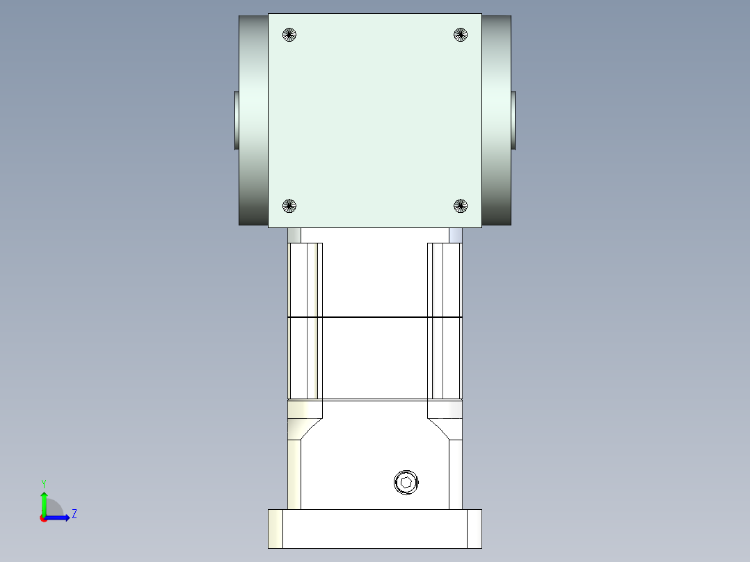 换向器PW110双孔 PGH90-L2 19-95-130-M8左视图