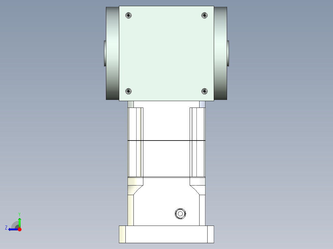 换向器PW110双孔 PGH90-L2 19-95-130-M8右视图