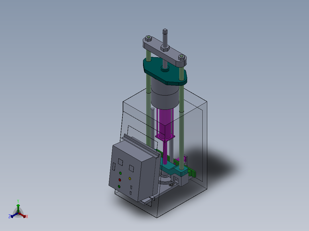 定型机正等轴测图