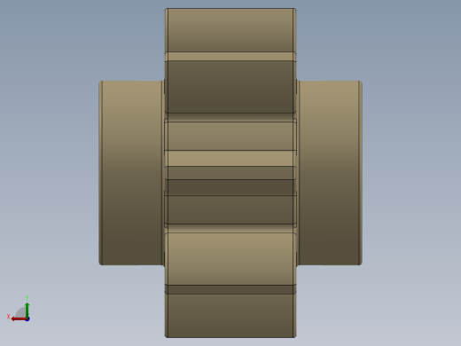 3647 Tan Technic Gear 8 Tooth.SLDPRT后视缩略图