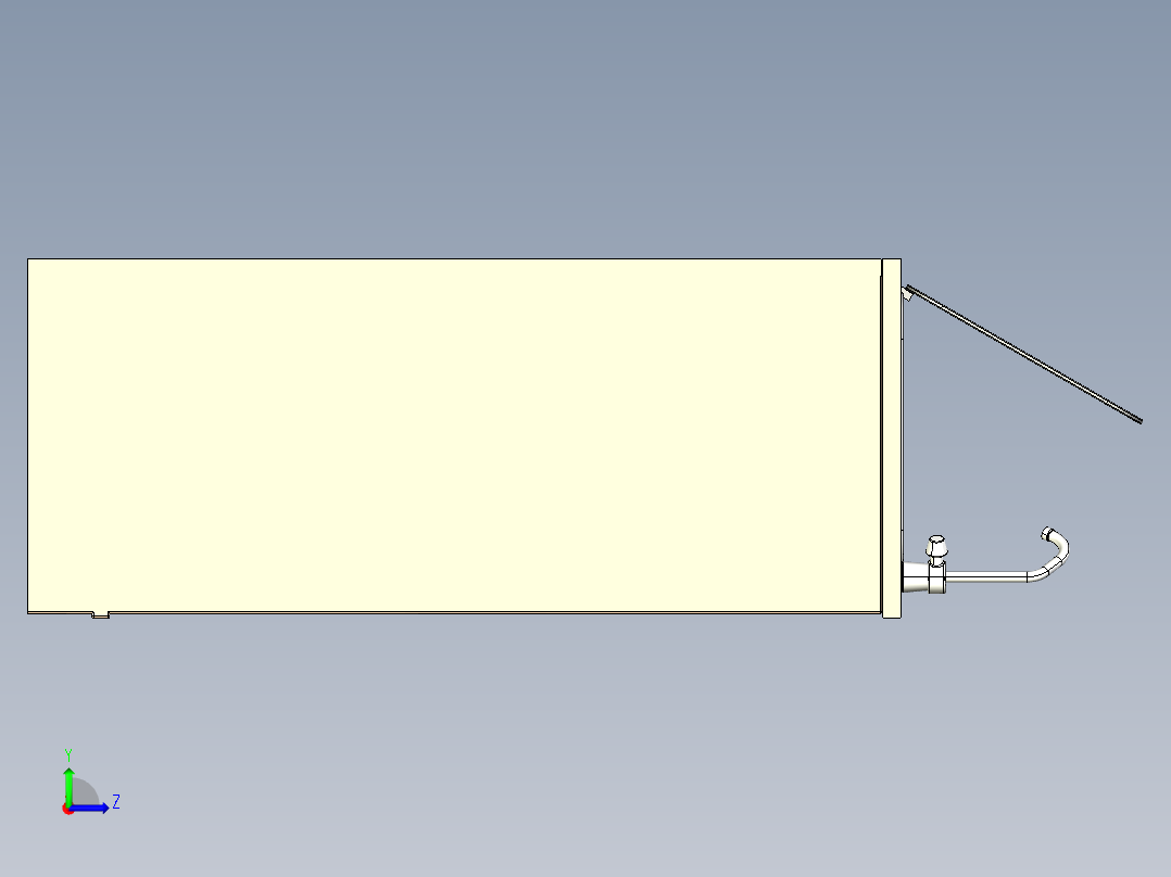 水槽、不锈钢水槽(107)左视图