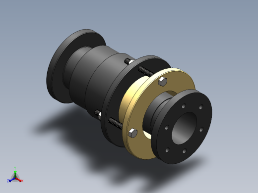 管件接头、螺纹接头、三通(59)正等轴测缩略图