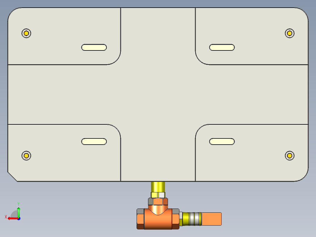 G551-A-笔记本CNC工装夹具三维模型CNC1后视图