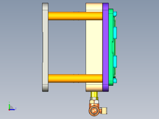 G551-A-笔记本CNC工装夹具三维模型CNC1左视缩略图