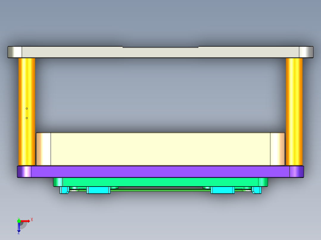 G551-A-笔记本CNC工装夹具三维模型CNC1俯视图