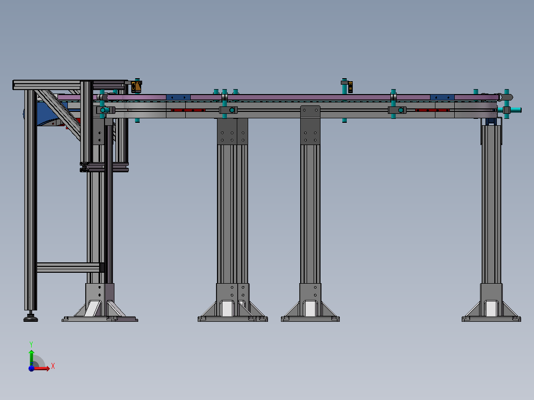 2023.02月-柔性输送线sw18可编辑前视图