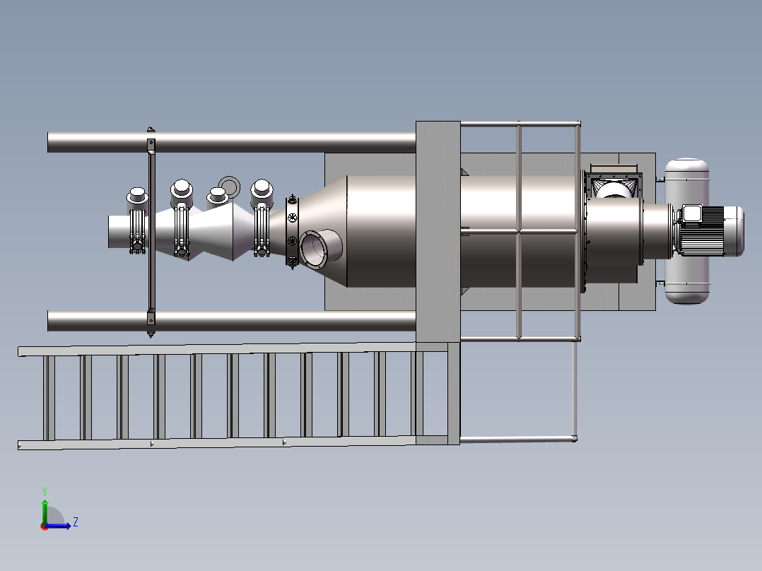 气流分级机sw18可编辑左视图