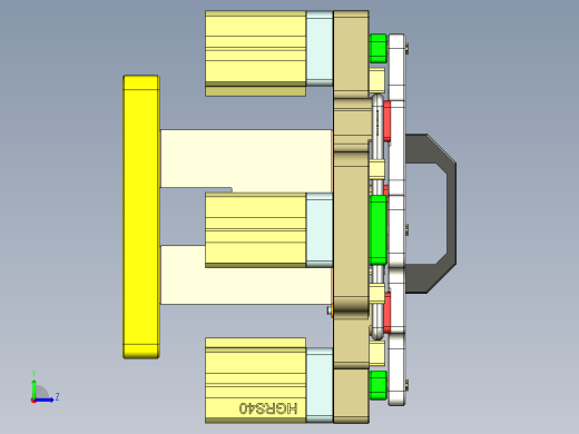 IPAD外壳铣侧孔治具模型左视缩略图