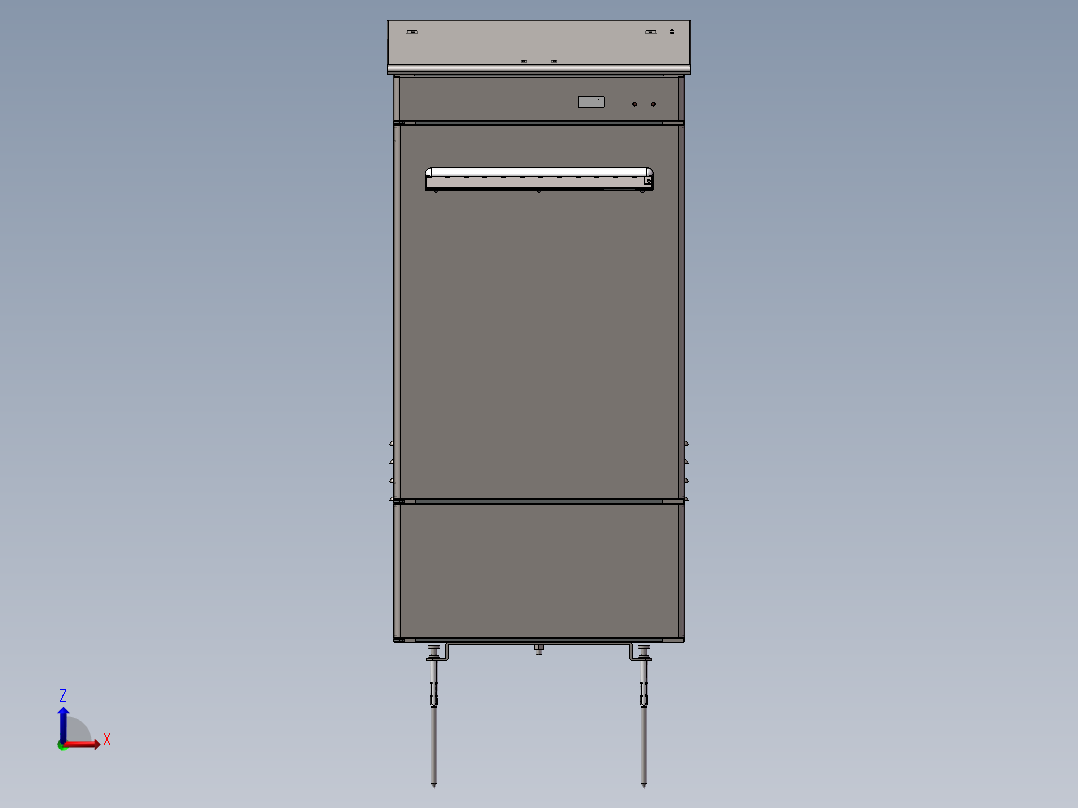 家用智能快件箱（顶部投递型）3D模型
