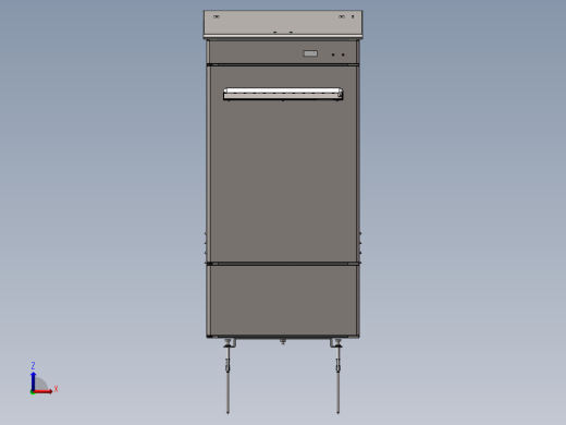 家用智能快件箱（顶部投递型）3D模型