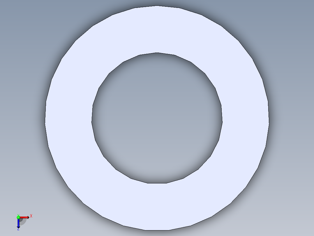 GB／T95-2002平垫圈C级16×3俯视图