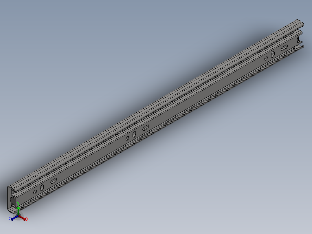 GTV PK-0H30-4000滑轨正等轴测图