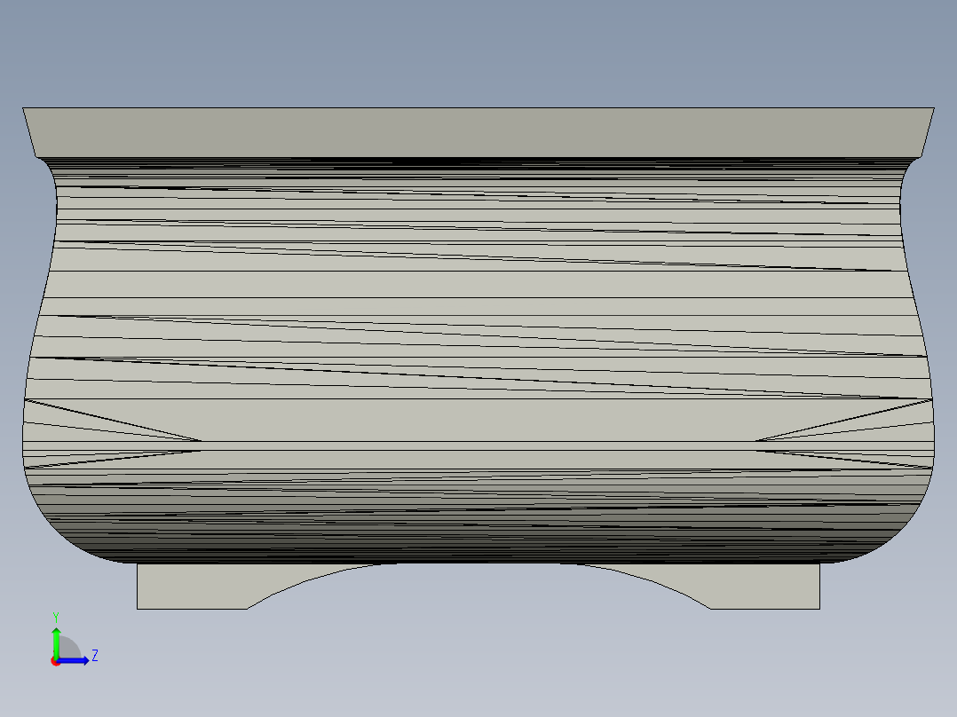 盆栽盆景左视图