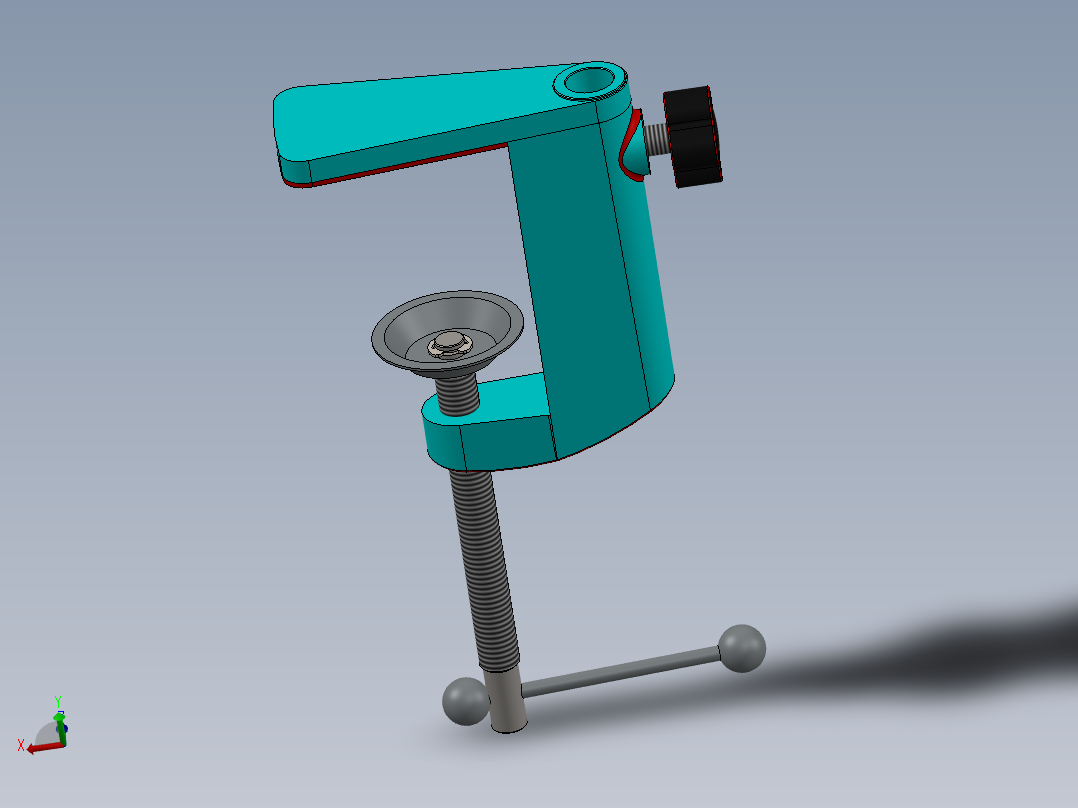 小鼠底座夹 (1)主视图