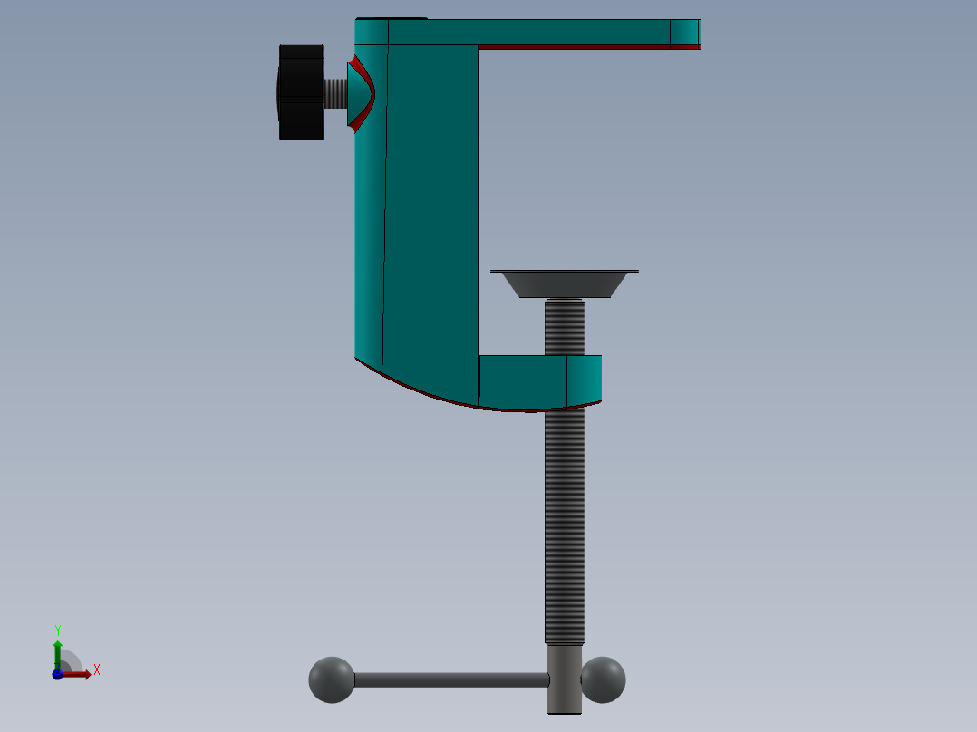 小鼠底座夹 (1)前视图