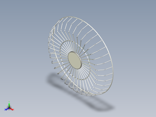 电风扇3D模型正等轴测缩略图