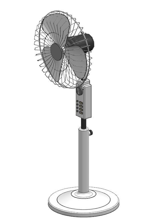电风扇3D模型缩略图