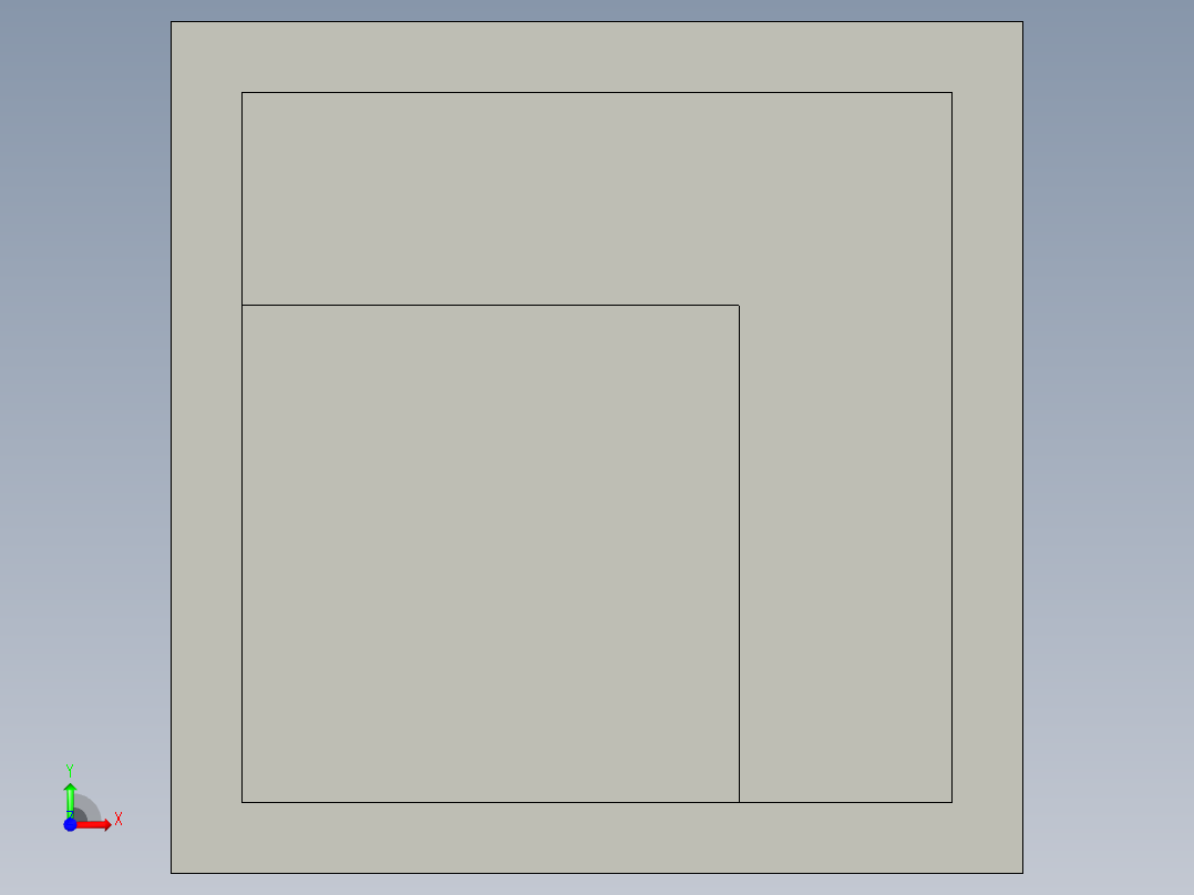 立方体模型前视图