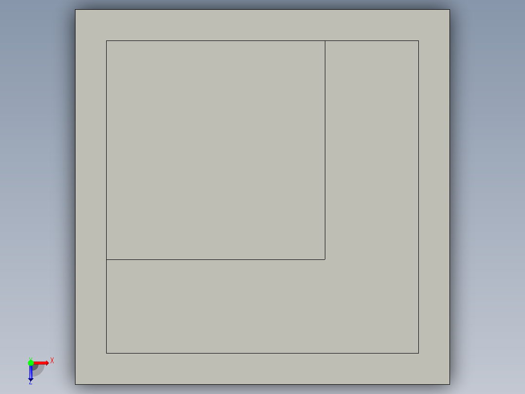 立方体模型俯视图