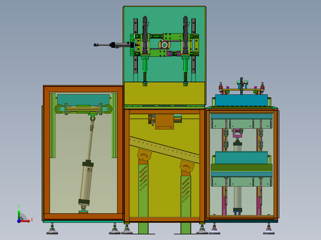 自动上料螺栓拧紧设备前视图