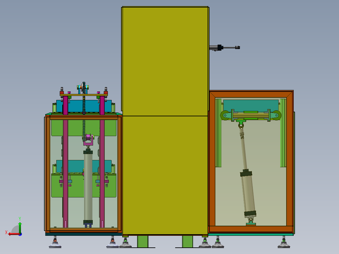 自动上料螺栓拧紧设备后视图