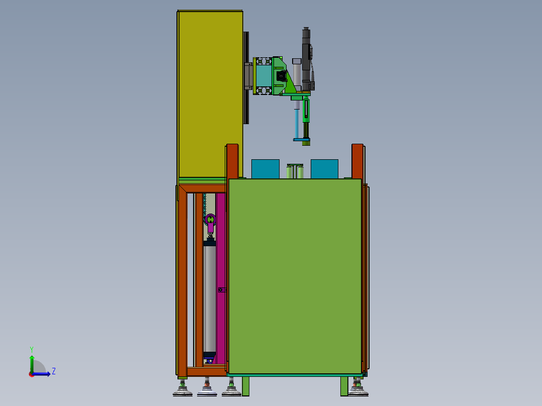 自动上料螺栓拧紧设备左视图
