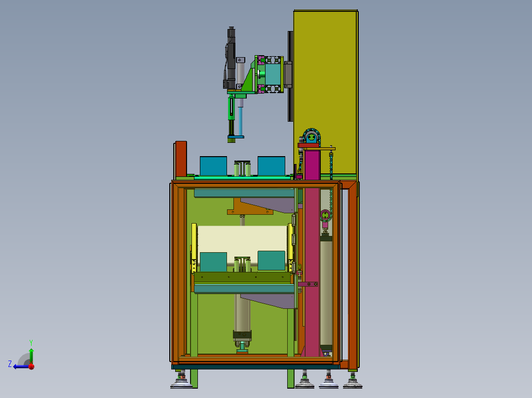 自动上料螺栓拧紧设备右视图