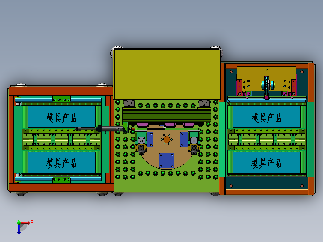 自动上料螺栓拧紧设备俯视图