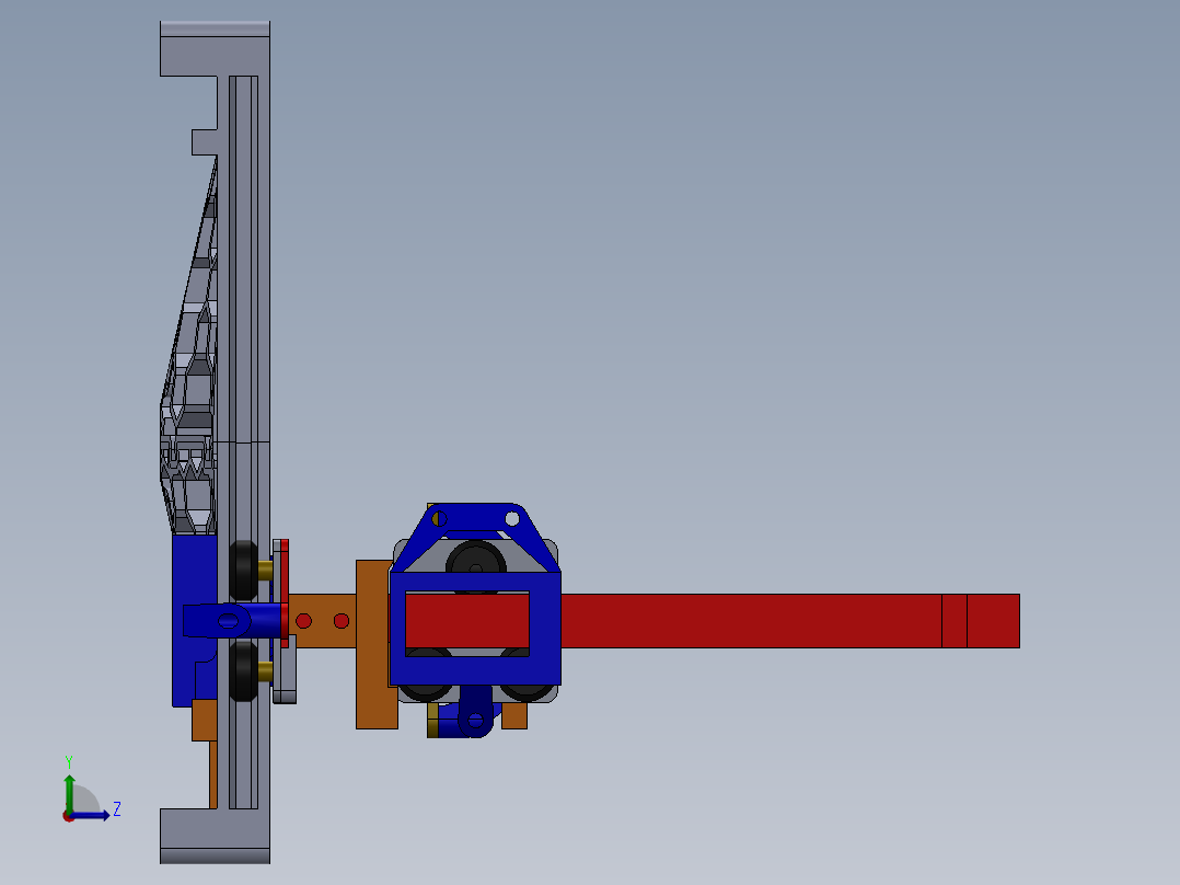 3D 打印坐标测量机cheap-3d-printed-cmm-using-模型格式为 sw左视图