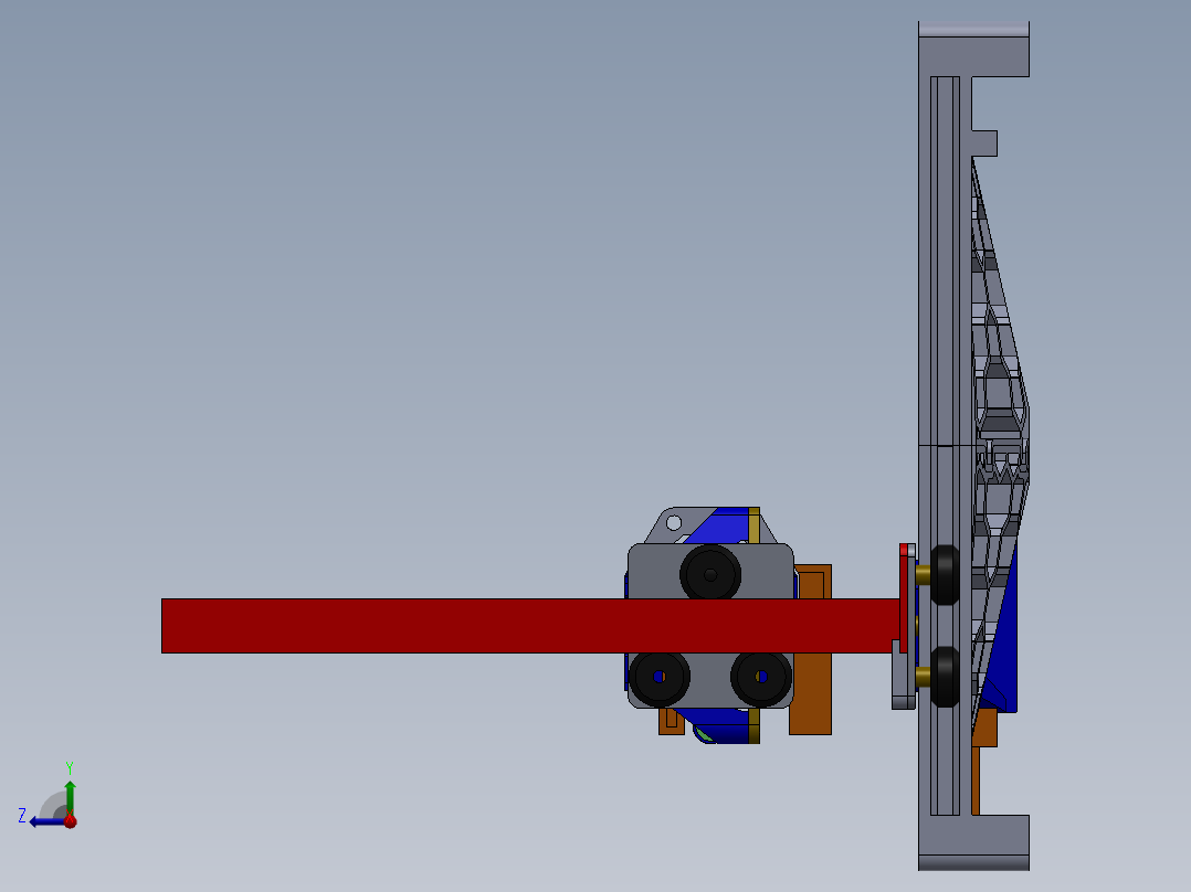 3D 打印坐标测量机cheap-3d-printed-cmm-using-模型格式为 sw右视图