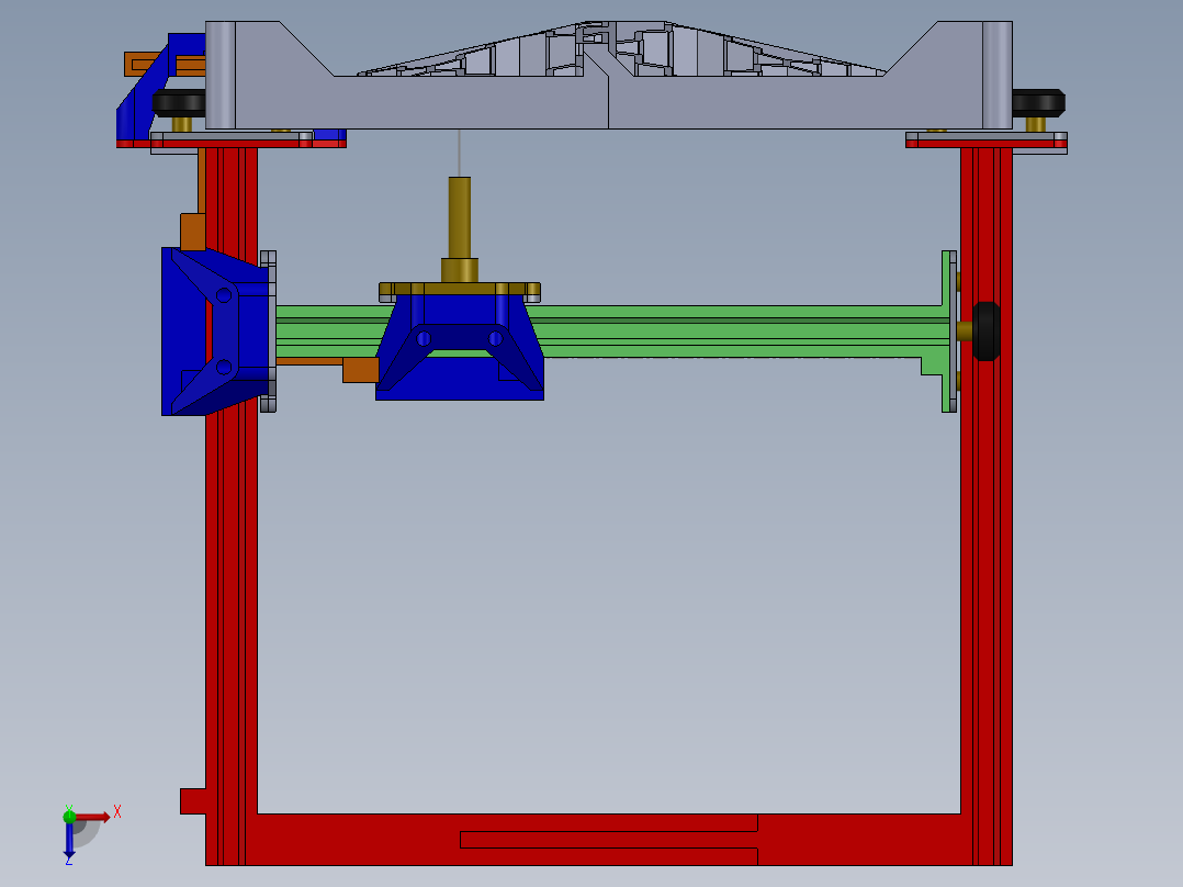 3D 打印坐标测量机cheap-3d-printed-cmm-using-模型格式为 sw俯视图