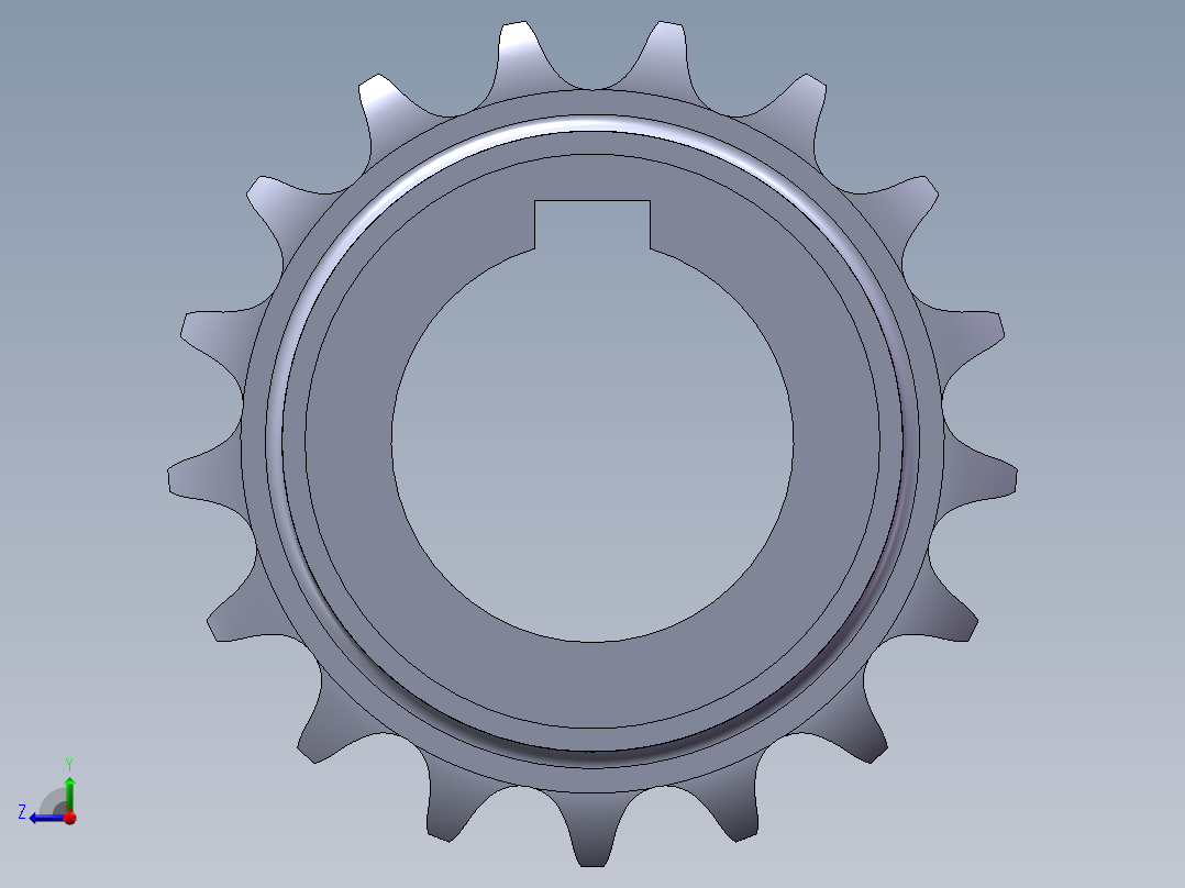 主动链轮111右视图