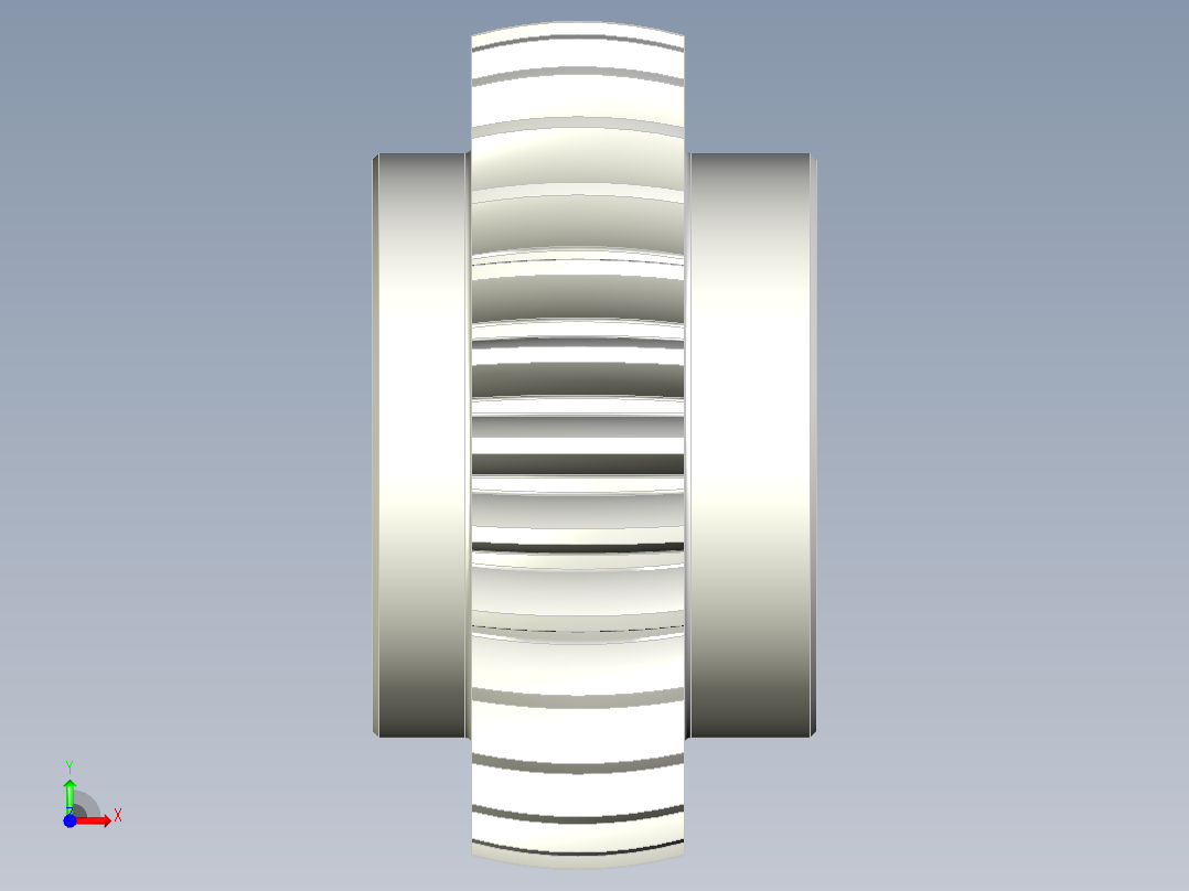 A0003842-带方形连接轴的齿轮前视图