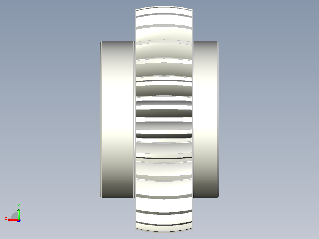 A0003842-带方形连接轴的齿轮后视图