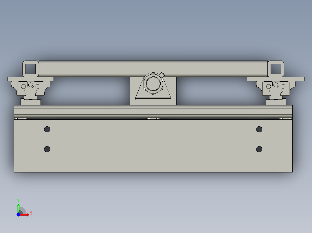 阻挡机构NN前视图