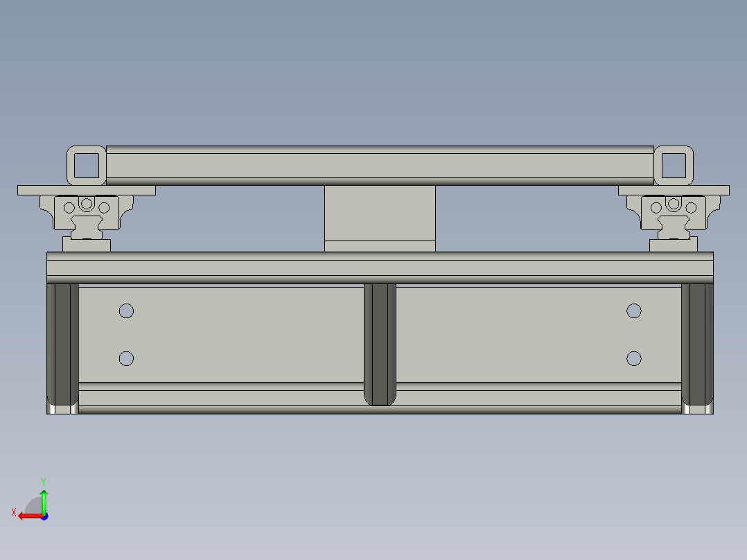 阻挡机构NN后视图