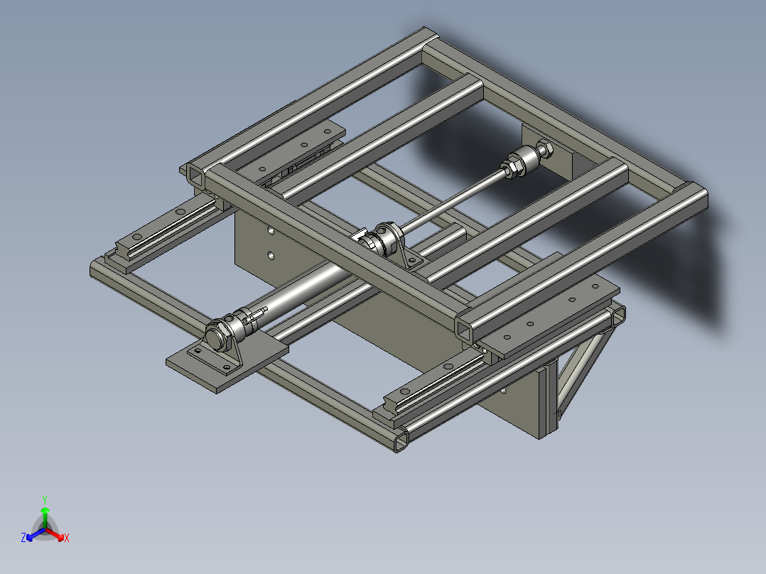 阻挡机构NN正等轴测图