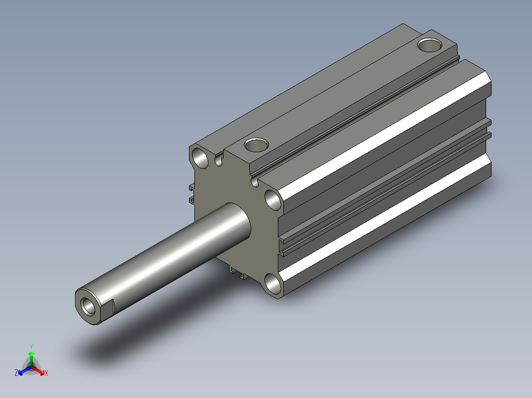 CQ2B40-75D75正等轴测图