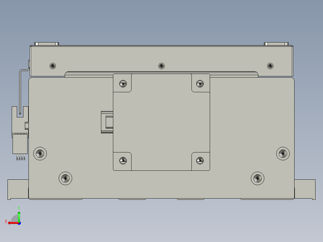 全封闭丝杆直线模组DMS220-TCRDMS220-L10S400-PS750B-C2U-TCR-P5后视图